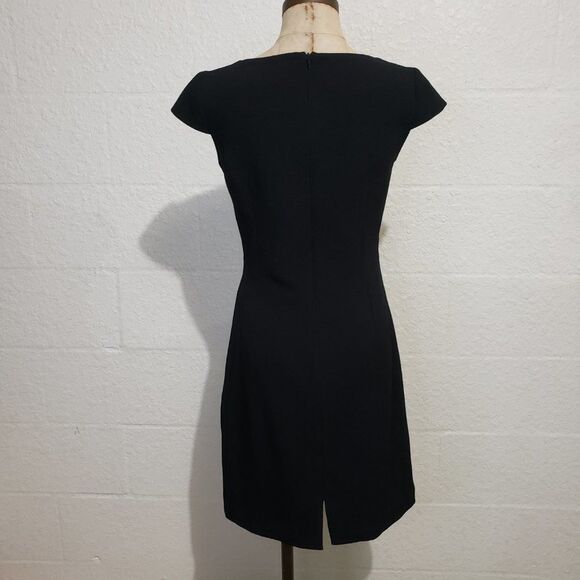 Sonia Pena Couture Black Color Block Dress Size 8 - Picture 5 of 8